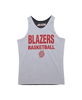 Mitchell & Ness Men's Black/White Portland Trail Blazers Hardwood Classics Reversible Mesh Practice Jersey