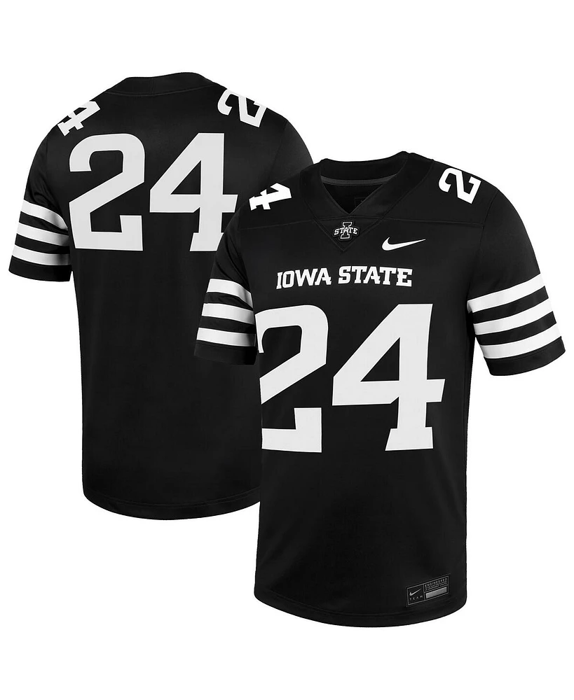 Nike Men's 24 Black Iowa State Cyclones Alternate Game Jersey