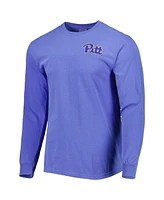 Image One Men's Royal Pitt Panthers Circle Campus Scene Long Sleeve T-Shirt