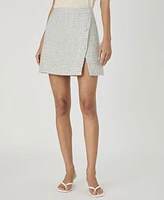 French Connection Women's Tweed Mini Skirt