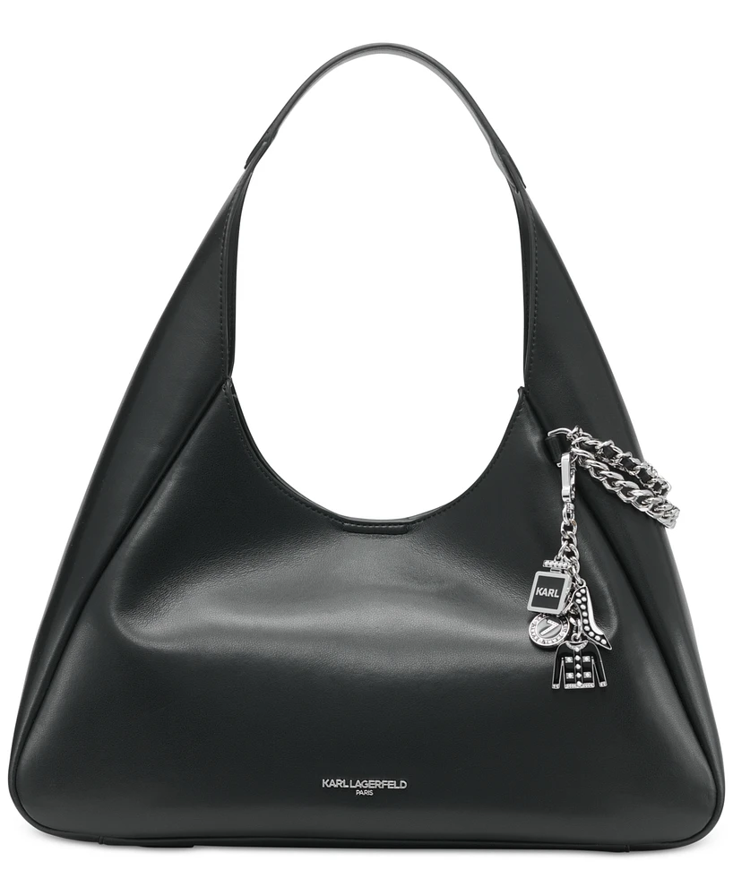 Karl Lagerfeld Paris Delaine Large Leather Hobo