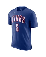 Nike Men's Blue De'Aaron Fox Sacramento Kings 2024/25 City Edition Name Number T-Shirt