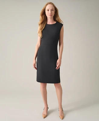 Kasper Petite Sleeveless Crew-Neck Sheath Dress