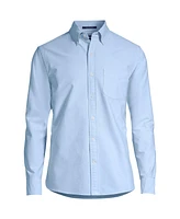 Lands' End Men's Tailored Fit Long Sleeve Sail Rigger Oxford Shirt