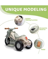 Qaba Ride on Motorcycle, 6V Bubble Car w/ Music