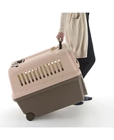 Richell E-z Mobile Pet Carrier: S/M - Brown