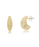 The Lovery Seashell C-Hoop Earrings 14K Gold