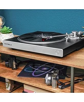 Victrola Hi-Res Carbon Bluetooth Turntable with aptX Adaptive Audio and Ortofon 2M Red Cartridge