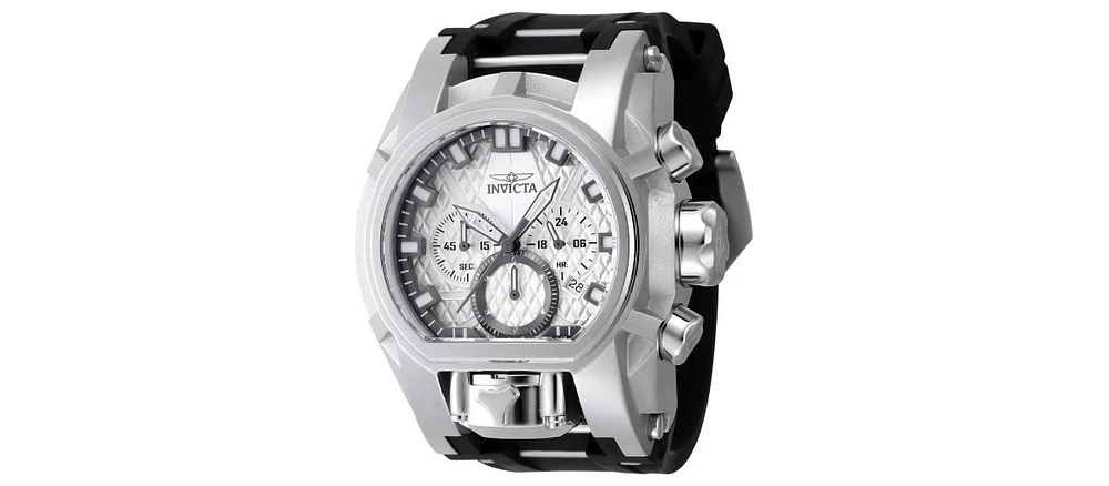 Invicta Men's 47531 Bolt Quartz, Quartz Chronograph Gunmetal, Silver Dial Watch