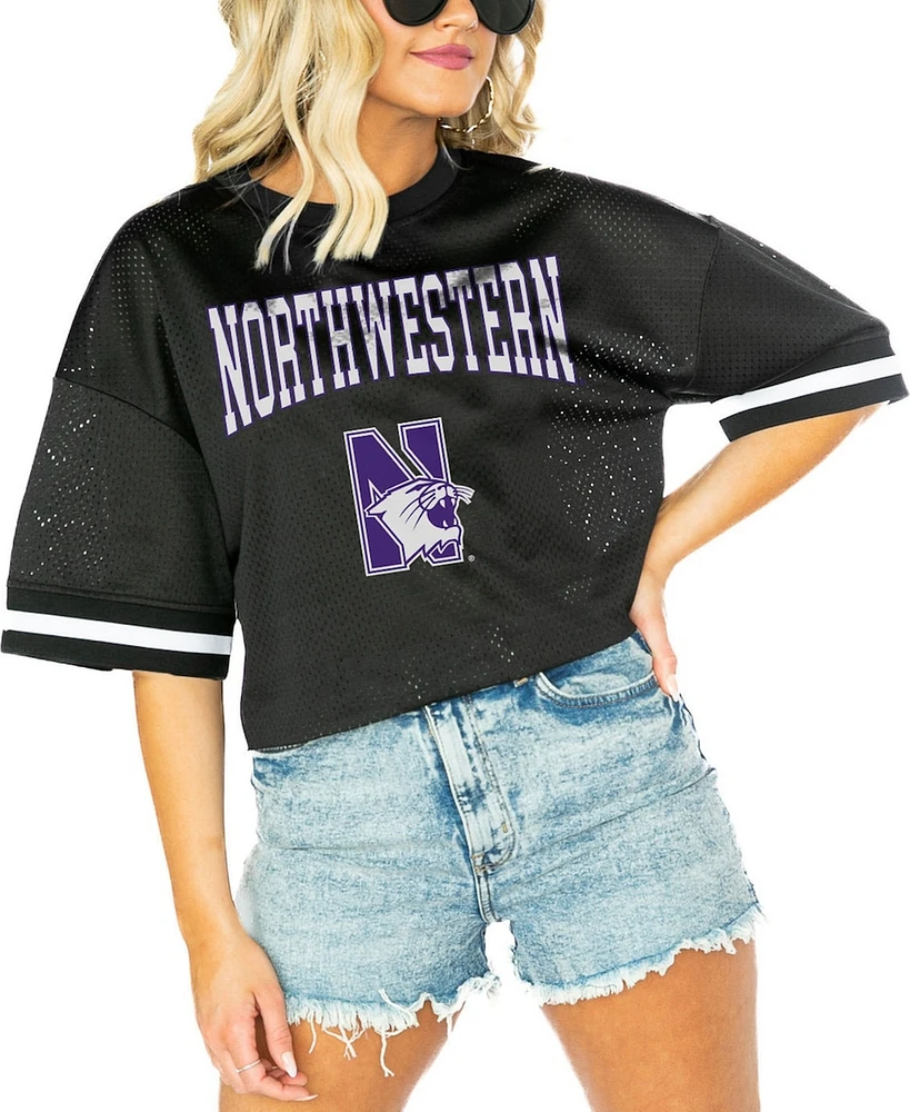 Gameday Couture Women's Black Northwestern Wildcats Game Face Fashion Jersey