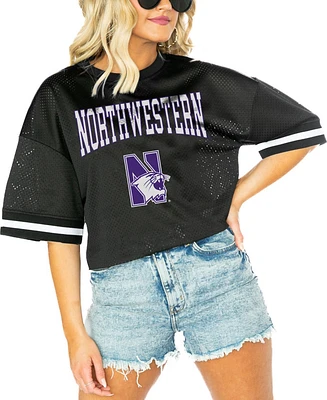 Gameday Couture Women's Black Northwestern Wildcats Game Face Fashion Jersey