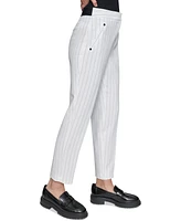 Karl Lagerfeld Paris Women's Slim Pinstripe Pants