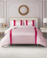 Juicy Couture Velvet Stripe on Satin 3-Pc. Comforter Set, Full/Queen