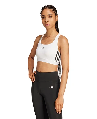 Adidas Women's Power react t Hyperglam Medium-Support Training Bra