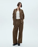 Mango Women's Pinstripe Overshirt