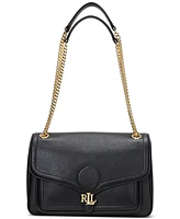 Lauren Ralph Lauren Pebbled Leather Small Bradley Convertible Bag