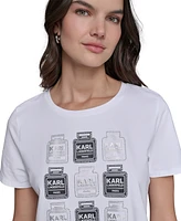 Karl Lagerfeld Paris Women's Perfume-Graphic T-Shirt