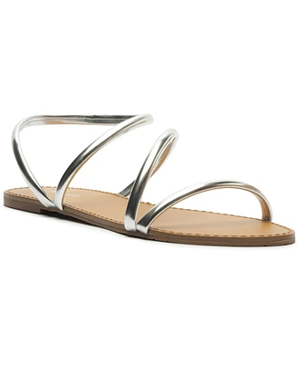 Arezzo Women's Mikayla Round Toe Flat Sandals