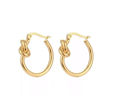 Salty Cali Knot Hoops