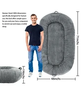 gaomon Dog Bed for People Adults, 71"x48"x14" Giant Pet Bed for Humans