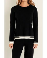 English Factory Women's Contrast Stripe Detail Knit Top