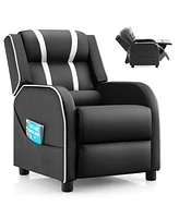 Gouun Kids Recliner Chair with Side Pockets and Footrest