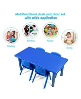 Gouun 4-pack Kids Plastic Stackable Classroom Chairs