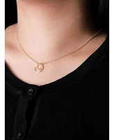 Devata Loop Pendant Chain Necklace in 14K Gold, 16 in adj to 18 in, approx. 4.2 grams