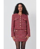 endless rose Women's Tweed Jacket