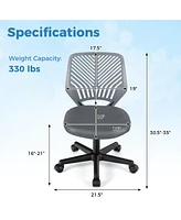 Gouun Height-adjustable Ergonomic Kids Desk Chair with Universal Casters