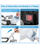 Costway 660LBS/H Commercial Ice Crusher with Dual Blades Safety On/Off Switch for Home