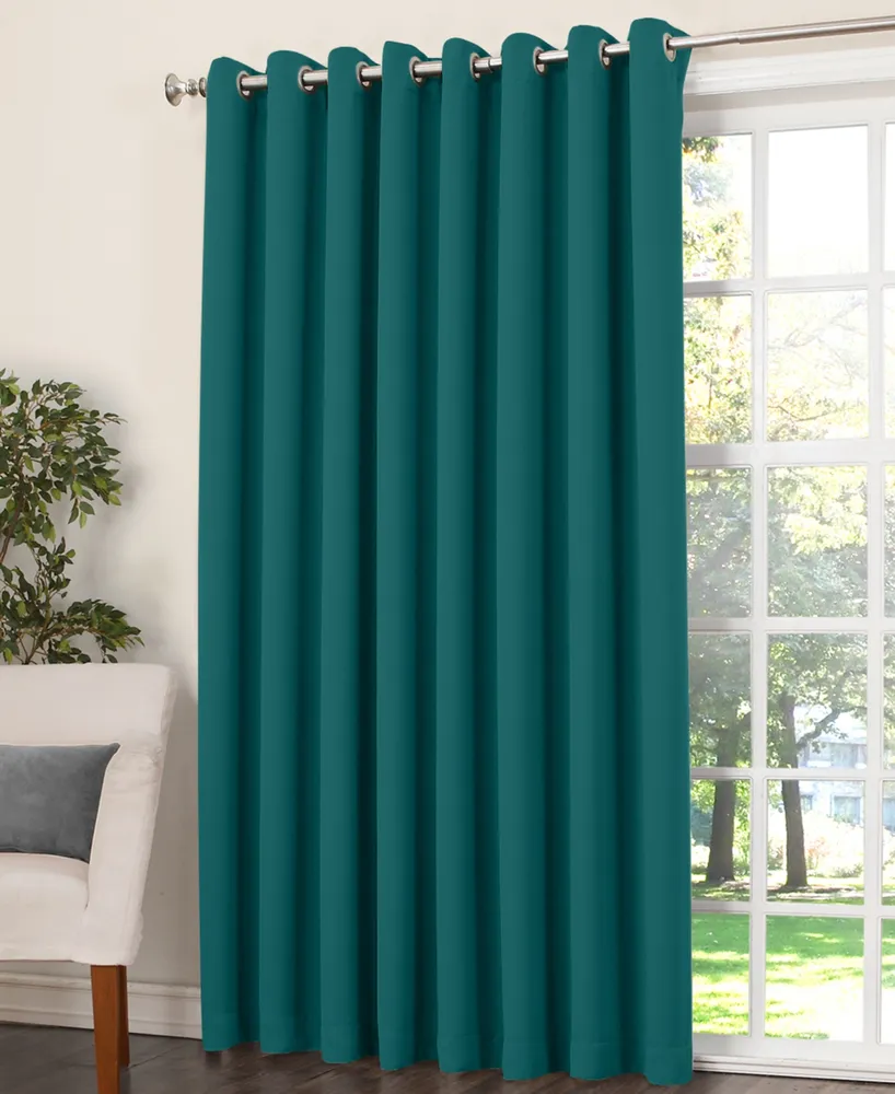 Sun Zero Grant Room Darkening Grommet Sliding Patio Door Curtain Panel