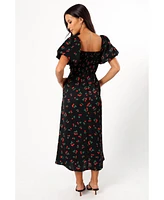 Petal and Pup Women's Chlo Puff Sleeve Midi Dress