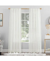 No. 918 Mallory Sheer Voile Rod Pocket Curtain Panel