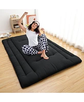 gaomon Japanese Floor Mattress Full, Foldable Futon, Thick Sleeping Pad & Portable Camping Mattress, for Living Room Guest