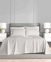 Fairfield Square Collection Brookline 1400 Thread Count Light Grey 6 Pc. Sheet Set, Queen, Exclusively at Macy's