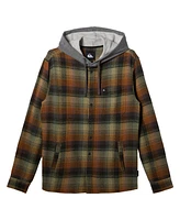 Quiksilver Men's Sandbar Hooded Flannel Long Sleeve Shirt