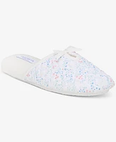 Charter Club Women's Leafy Floral Quilted Slippers, Exclusively at Macy's