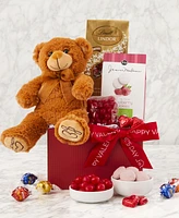 Hickory Farms Valentine's Day Bear & Treats Gift Box, 6 Piece