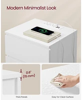 Slickblue Nightstand with Charging Station for Convenient Power Access and Sleek Design