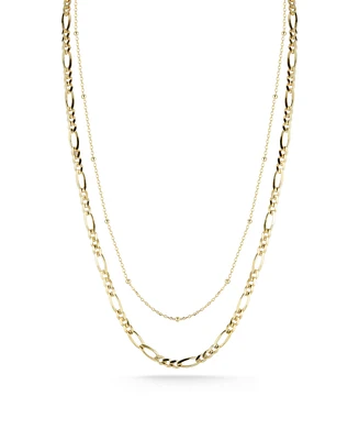 Rachel Zoe 14K Gold Over Sterling Silver Double Layered Chain Necklace