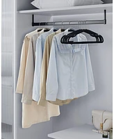 Slickblue 50-Pack Velvet Hangers, Non-Slip Clothes Hangers for Closet Organization