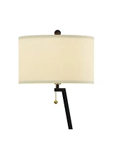 Lavish Home 58" Mid-Century Modern Floor Lamp with Table