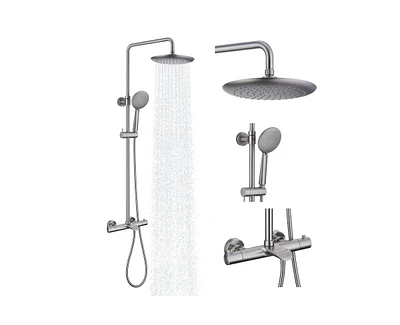 Casainc 3 Functions Thermostatic shower system with Rough-in Valve