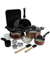 Basic Essentials 29-Pc. Nonstick Aluminum Cookware & Bakeware Set