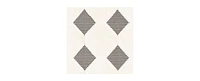 Bayshore Home Textured Tones Diamonds 9'x12' Area Rug