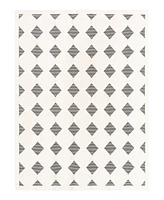 Bayshore Home Textured Tones Diamonds 9'x12' Area Rug