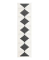 Bayshore Home Textured Tones Strings 2'7"x10' Runner Area Rug