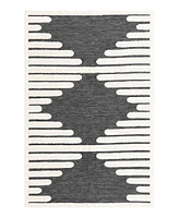 Bayshore Home Textured Tones Strings 5'3"x8' Area Rug