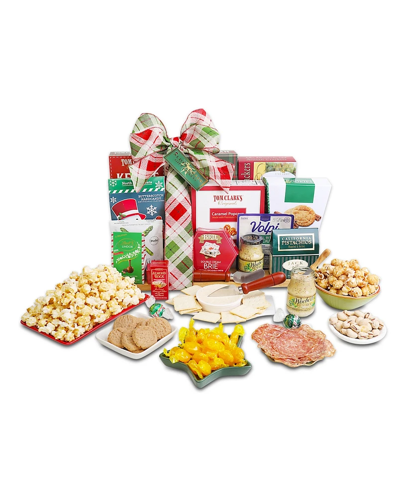 Alder Creek Gift Baskets Spread Some Cheer Cutting Board Gift, 14 Piece